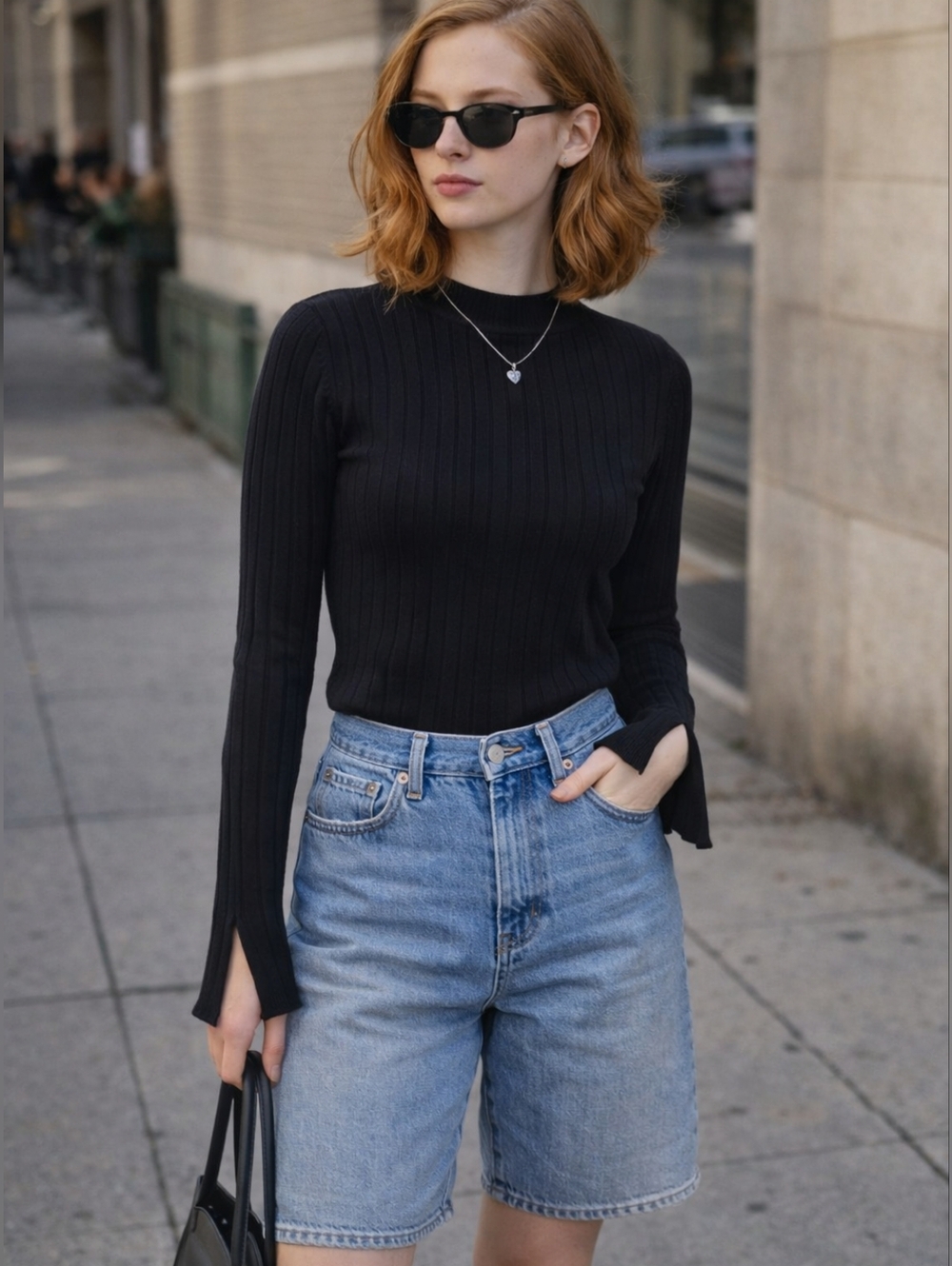 H&M Ribbed Knit Long Sleeve